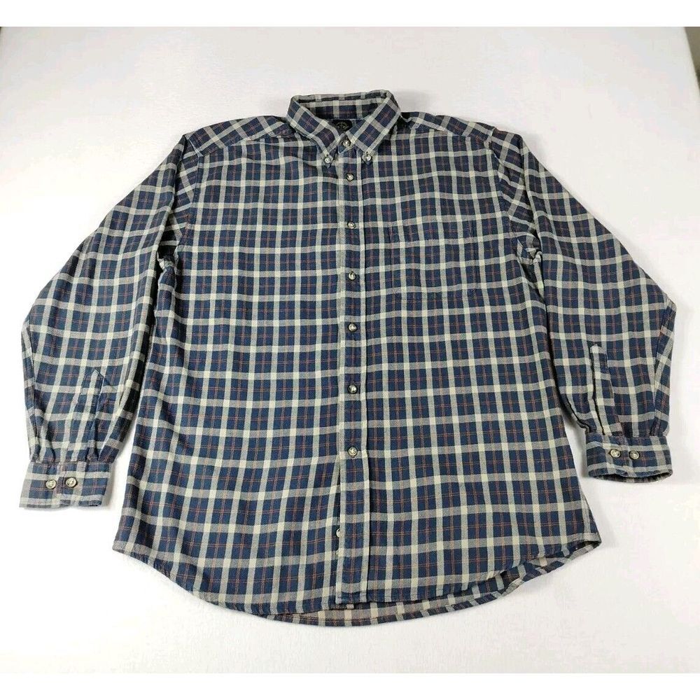 Dockers Flannel Shirt Men's Large Multicolored Wool Blend Gorpcore Cabincore